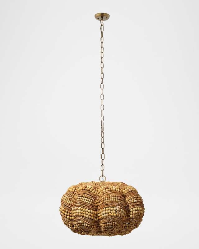 Clamshell 3-Light Chandelier, 27"